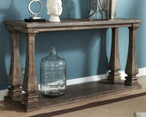 Bay Furniture Gallery - Ashley Furniture - Johnelle Sofa Table - Sofa Table / Gray - T776-4